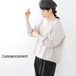 イエナ(IENA)のCommencement/コメンスメント/コットン/ロングスリーブTシャツ(カットソー(長袖/七分))