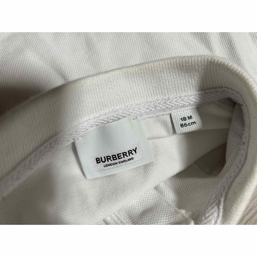 BURBERRY(バーバリー)のバーバリー　長袖ポロシャツ　18m 86cm キッズ/ベビー/マタニティのベビー服(~85cm)(シャツ/カットソー)の商品写真