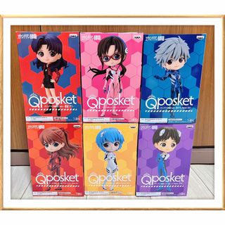 バンプレスト(BANPRESTO)のQposket フィギュア まとめ売り エヴァンゲリオン Aカラー 6種(アニメ/ゲーム)