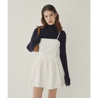 ラベルエチュード(la belle Etude)のGIUNON back ribbon mini dres バックリボンミニドレス(ひざ丈ワンピース)