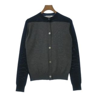 ジルサンダー(Jil Sander)のJIL SANDER ジルサンダー カーディガン 34(XXS位) グレーx紺系 【古着】【中古】(カーディガン)