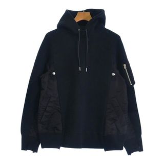 サカイ(sacai)のsacai サカイ パーカー 2(M位) 黒 【古着】【中古】(パーカー)