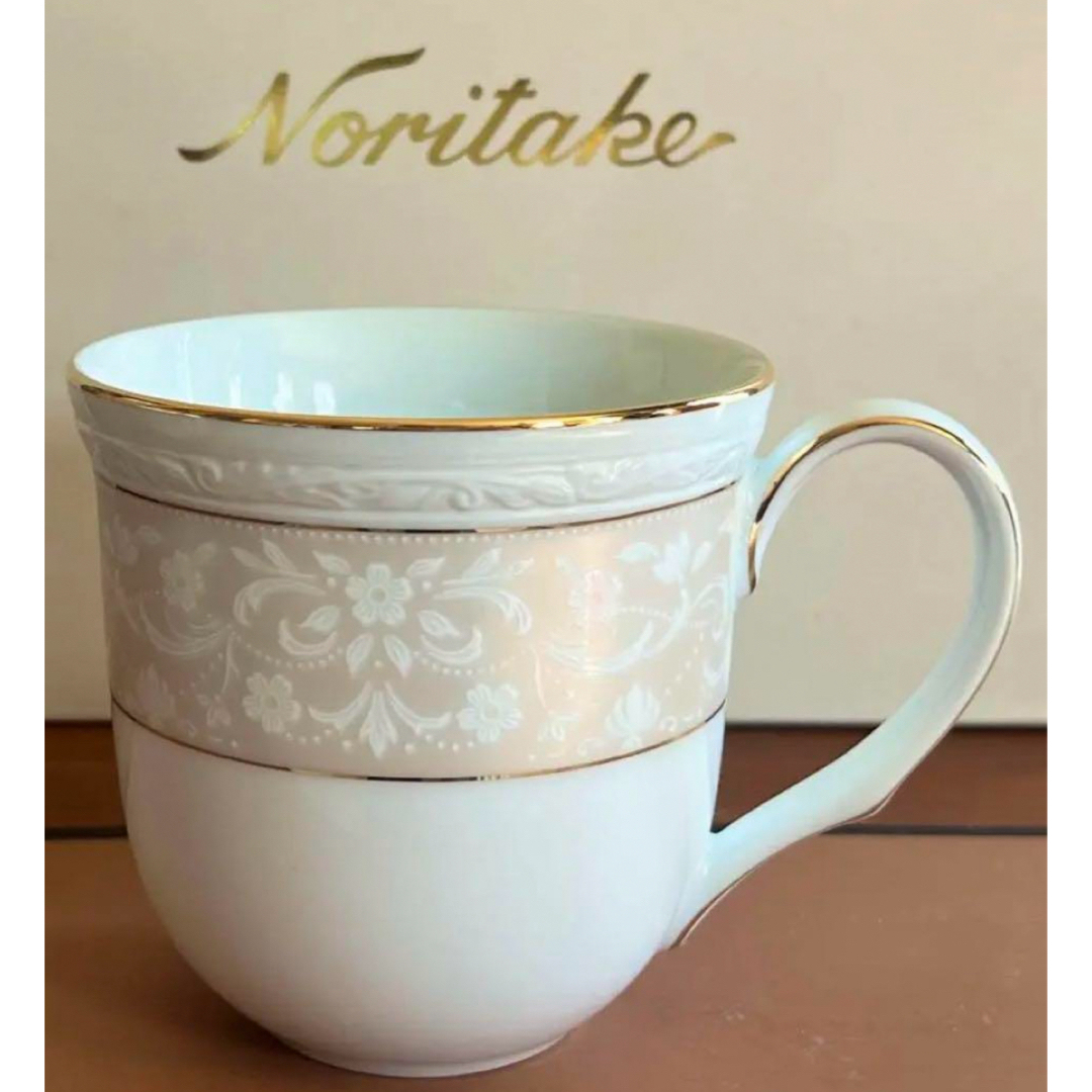 Noritake(ノリタケ)の✨箱入り未使用品 ✨ ノリタケ  グレンローズプラチナ モーニングセット インテリア/住まい/日用品のキッチン/食器(食器)の商品写真