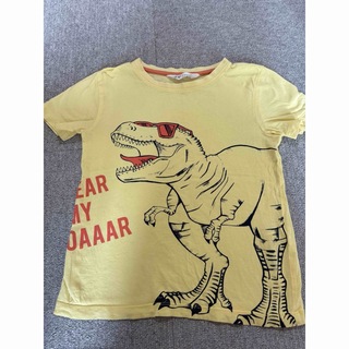 エイチアンドエム(H&M)のoceans134様予約品　恐竜イエローTシャツ　H&M 130(Tシャツ/カットソー)