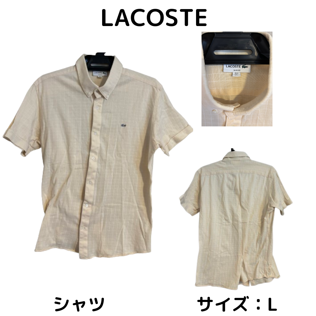 LACOSTE(ラコステ)の最終値下げ LACOSTE ラコステ ポロシャツ生地 メンズ シャツ 訳あり メンズのトップス(シャツ)の商品写真