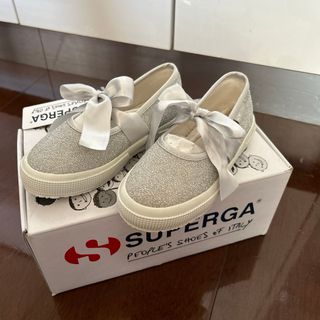 SUPERGA - 新品！SUPERGA シルバーラメスリッポンシューズ　18.0