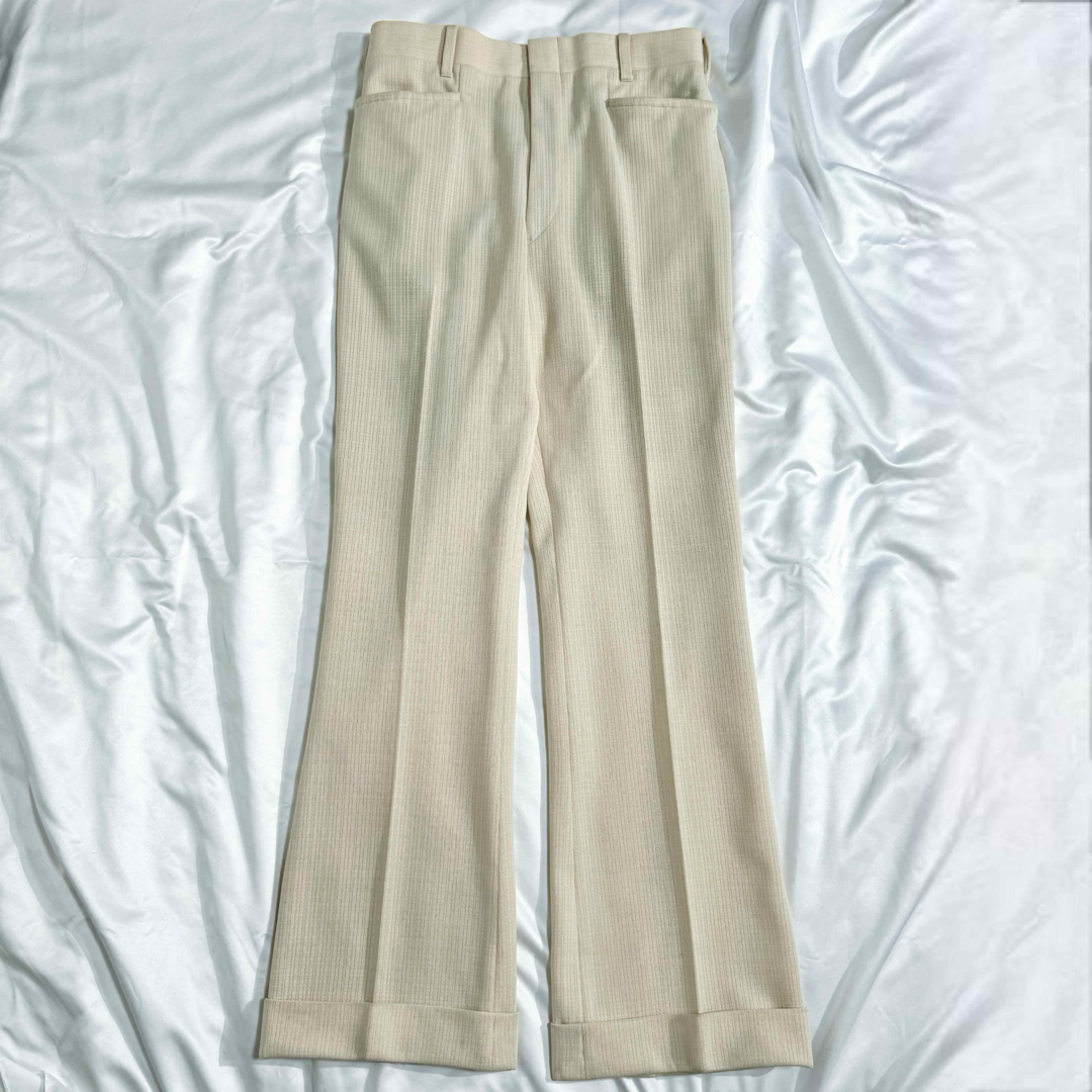 VINTAGE(ヴィンテージ)の70s VINTAGE ホワイトフレアスラックス メンズのパンツ(スラックス)の商品写真