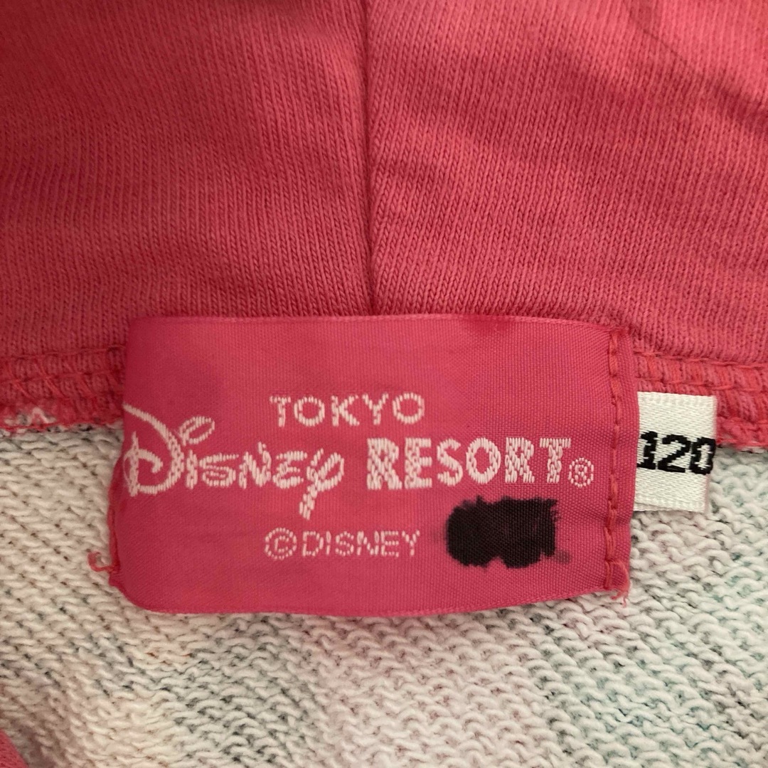 Disney(ディズニー)のTOKYO DISNEY RESORT ミニー パーカー ピンク 120 キッズ/ベビー/マタニティのキッズ服女の子用(90cm~)(ジャケット/上着)の商品写真