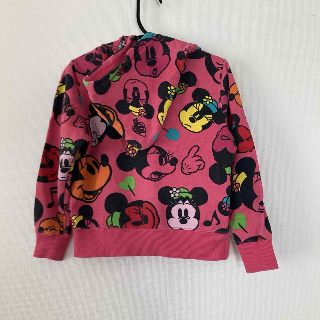 Disney(ディズニー)のTOKYO DISNEY RESORT ミニー パーカー ピンク 120 キッズ/ベビー/マタニティのキッズ服女の子用(90cm~)(ジャケット/上着)の商品写真