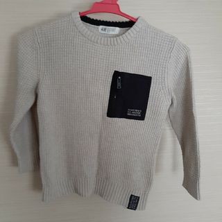 エイチアンドエム(H&M)のＨ&M　110　長袖ニット(ニット)