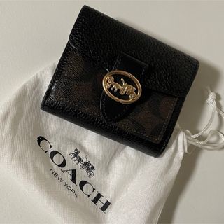 コーチ(COACH)のCOACH 二つ折 財布 ブラック(財布)