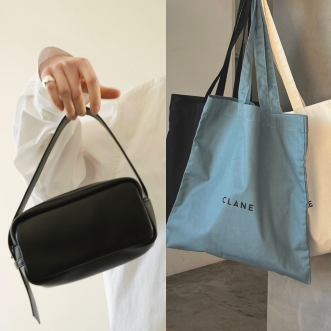 CLANE(クラネ)のclane ノベルティBAG 2点 レザーバッグ&トートバッグ レディースのバッグ(ショルダーバッグ)の商品写真