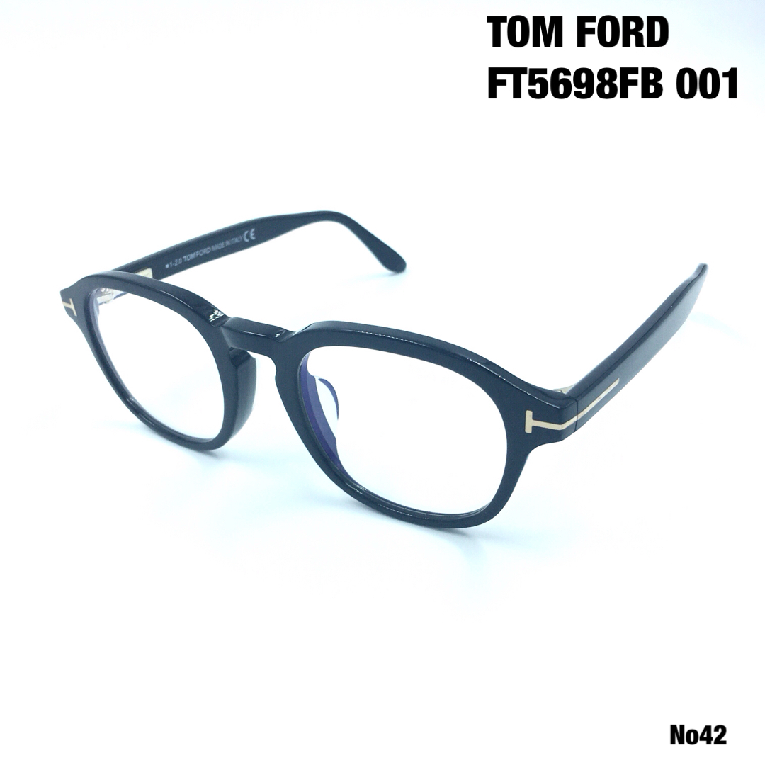 TOM FORD EYEWEAR(トムフォードアイウェア)のTOM FORD トムフォード FT5698FB 001 メガネフレーム メンズのファッション小物(サングラス/メガネ)の商品写真