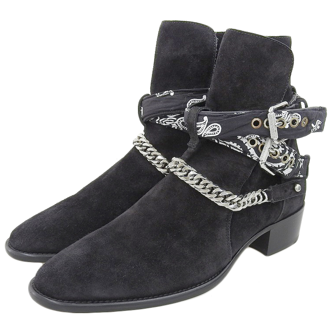 AMIRI(アミリ)のアミリ 新品同様 AMIRI アミリ スエード バンダナバックル ブーツ シューズ メンズ 黒 ブラック 43 43 メンズの靴/シューズ(その他)の商品写真