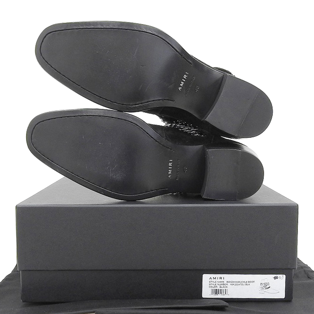 AMIRI(アミリ)のアミリ 新品同様 AMIRI アミリ スエード バンダナバックル ブーツ シューズ メンズ 黒 ブラック 43 43 メンズの靴/シューズ(その他)の商品写真