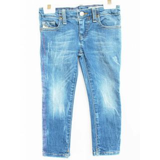 DIESEL - 【春夏物 新入荷!】[ディーゼルキッズ/DIESEL kids]95cm ストレッチジーンズ/デニムパンツ インディゴブルー ダメージ加工【中古】子供服 キッズ kids 女の子 春夏秋冬 bottoms 223042