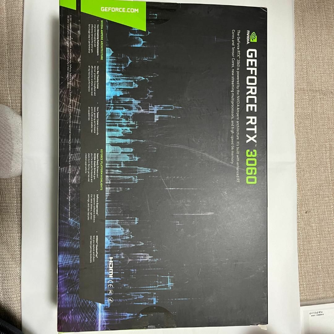 GEFORCE RTX 3060 GG-RTX3060-E12GB/OC/DF スマホ/家電/カメラのPC/タブレット(PCパーツ)の商品写真