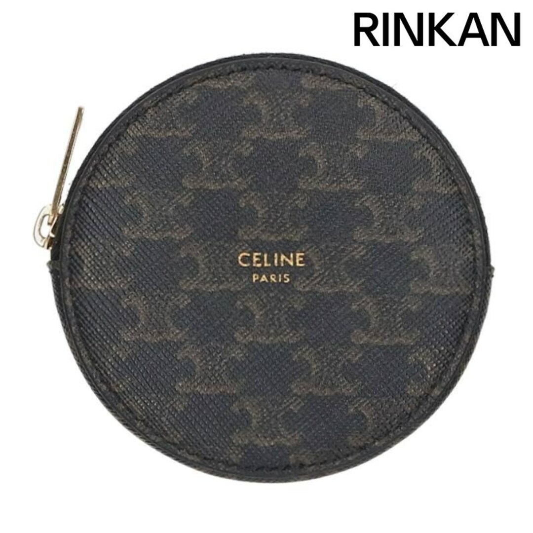 celine(セリーヌ)のセリーヌバイエディスリマン  10D222BQ3 トリオンフ総柄ラウンドジップレザーコインケース メンズ メンズのファッション小物(コインケース/小銭入れ)の商品写真