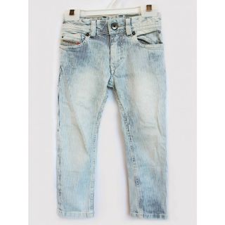 ディーゼル(DIESEL)の【春夏物 新入荷!】[ディーゼルキッズ/DIESEL kids]100cm ロングパンツ/長ズボン 紺×白【中古】子供服 キッズ kids 男の子 春夏 bottoms 223042(パンツ/スパッツ)