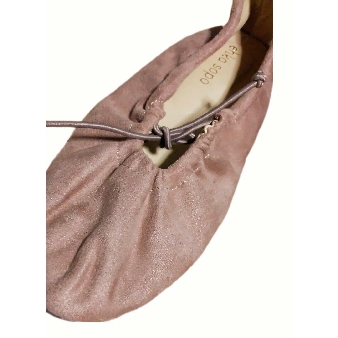 ehka sopo(エヘカソポ)のehkasopoバレエシューズM23.5cm新品タグ無しピンク レディースの靴/シューズ(バレエシューズ)の商品写真