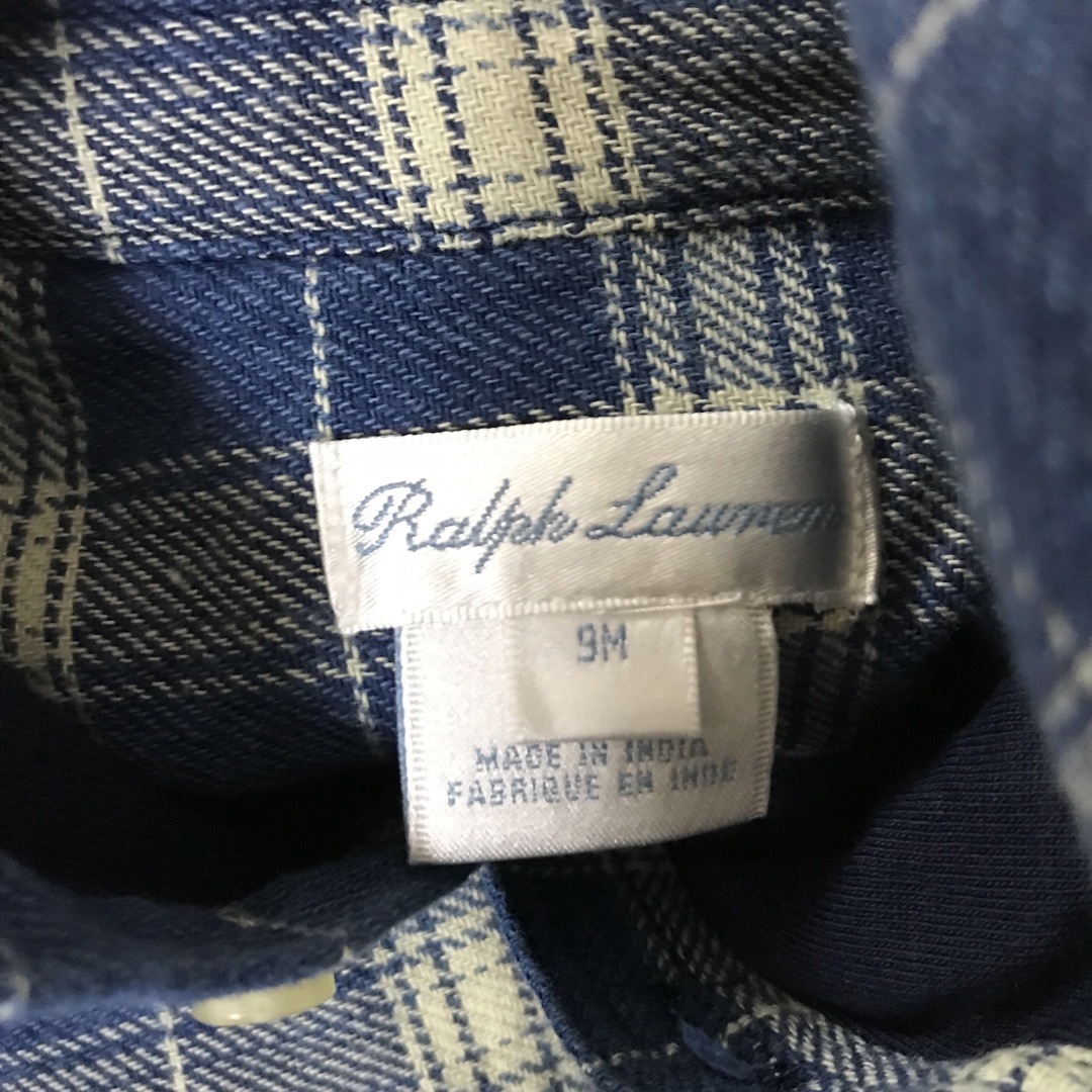 Ralph Lauren(ラルフローレン)のラルフローレン カバーオール ロンパース 9M キッズ/ベビー/マタニティのベビー服(~85cm)(カバーオール)の商品写真