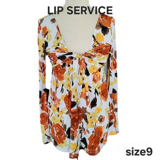 リップサービス(LIP SERVICE)のLIP SERVICE 花柄カットソー(カットソー(長袖/七分))