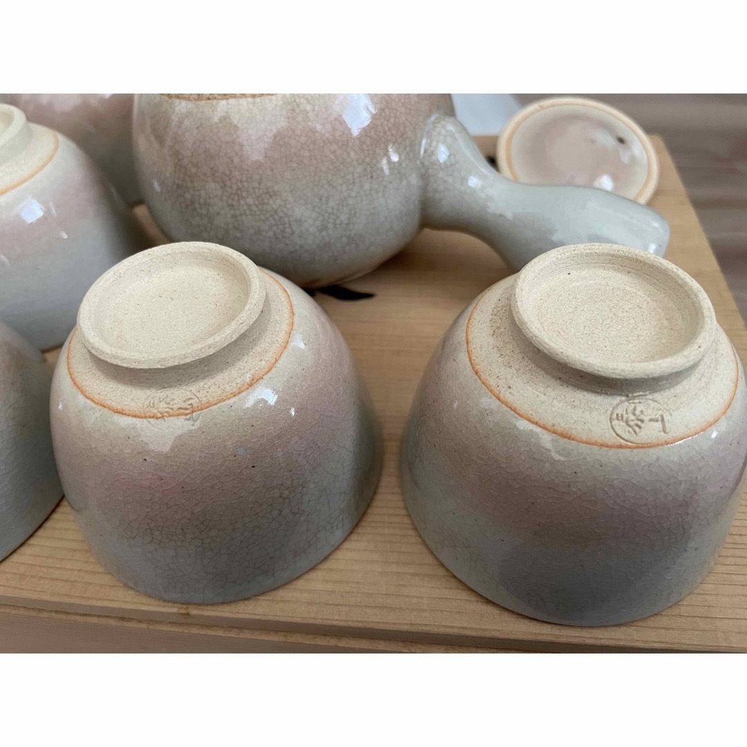 萩焼　泰山作　急須茶器揃　セット エンタメ/ホビーの美術品/アンティーク(陶芸)の商品写真