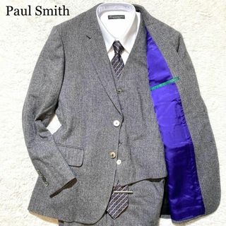 ポールスミス(Paul Smith)の【美品】ポールスミス スリーピース スーツ グレー ヘリンボーン M2 XL(その他)