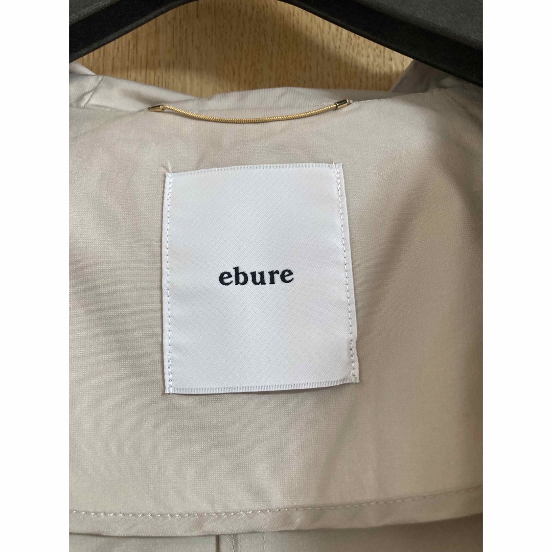ebure - エブール シルクポリナイロンフーデッドコート ベージュ ebure - エブール シルクポリナイロンフーデッドコート ベージュ
