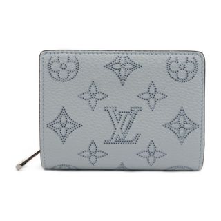 ルイヴィトン(LOUIS VUITTON)のLOUIS VUITTON ルイ ヴィトン  ポルトフォイユ クレア 二つ折り財布 M82330 モノグラムマヒナ レザー  デニム シルバー金具  ラウンドファスナー ビトン 【本物保証】(財布)