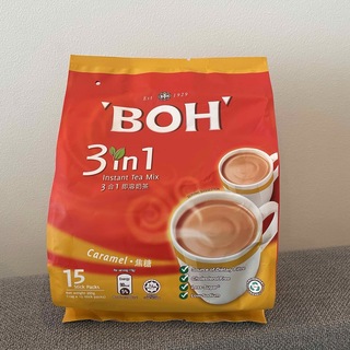 ボー(BOH)のBOHティー　インスタントミルクティーキャラメル風味　15個入(茶)