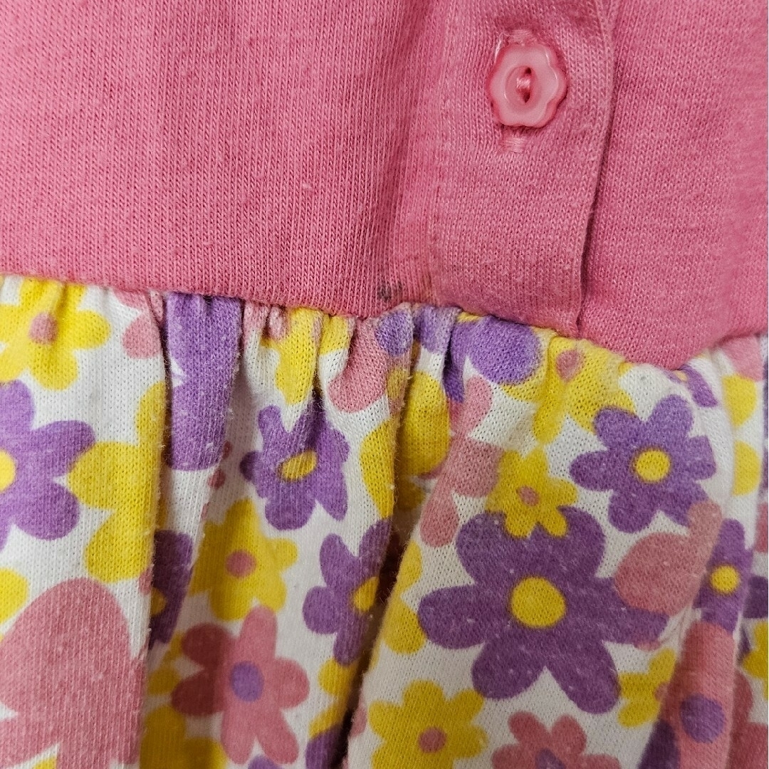 【3枚セット】ワンピース 90 花柄 ボーダー キッズ/ベビー/マタニティのキッズ服女の子用(90cm~)(ワンピース)の商品写真