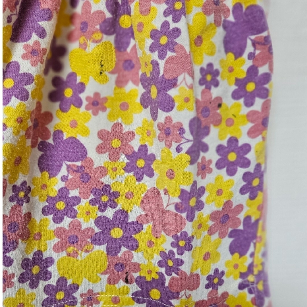 【3枚セット】ワンピース 90 花柄 ボーダー キッズ/ベビー/マタニティのキッズ服女の子用(90cm~)(ワンピース)の商品写真