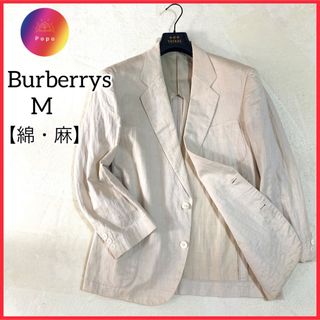 バーバリー(BURBERRY)のBurberrys オールド　バーバリー　コットンリネンテーラードジャケット　M(テーラードジャケット)