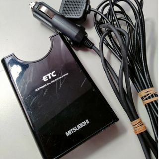 ミツビシデンキ(三菱電機)の★★ETC車載器 普通車 音声案内 シガーソケット★★(ETC)