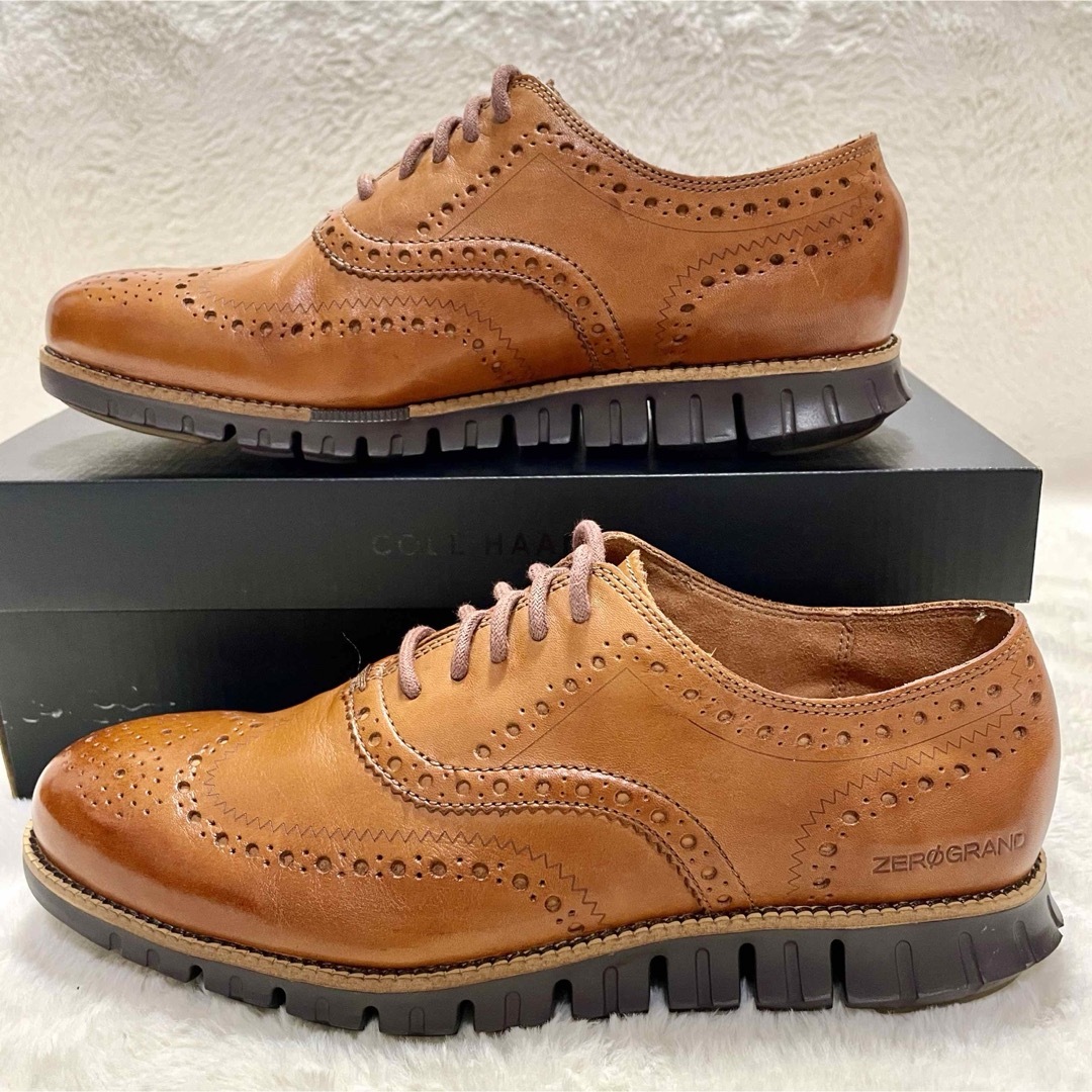 Cole Haan(コールハーン)の未使用 コールハーン ゼログランド ウィングチップ オックスフォード メンズの靴/シューズ(ドレス/ビジネス)の商品写真