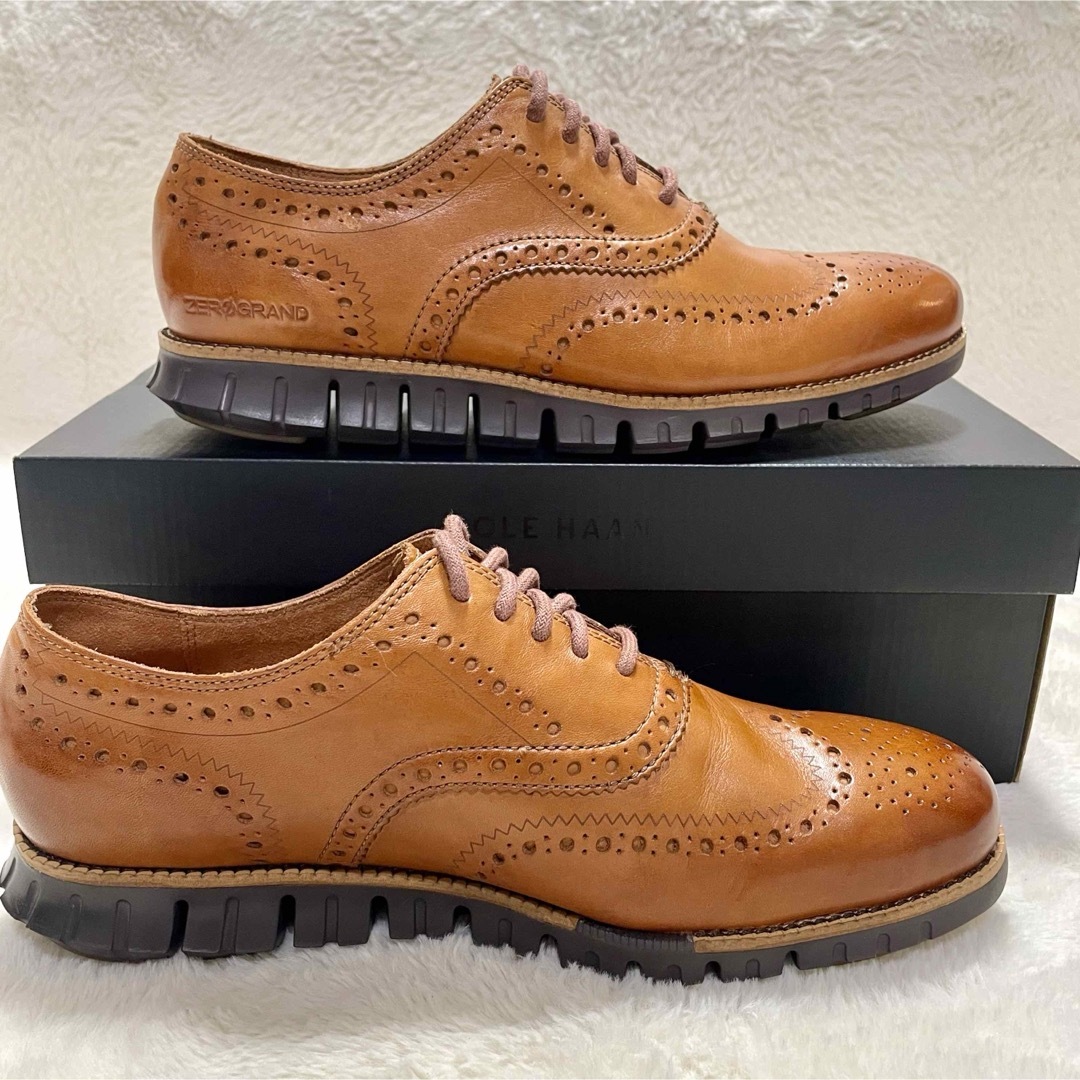 Cole Haan(コールハーン)の未使用 コールハーン ゼログランド ウィングチップ オックスフォード メンズの靴/シューズ(ドレス/ビジネス)の商品写真