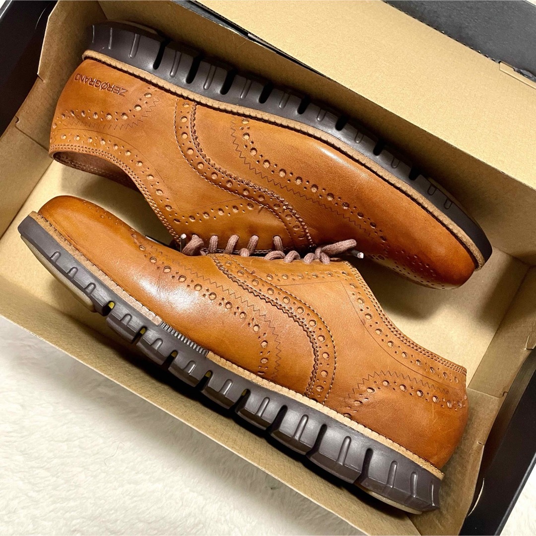 Cole Haan(コールハーン)の未使用 コールハーン ゼログランド ウィングチップ オックスフォード メンズの靴/シューズ(ドレス/ビジネス)の商品写真