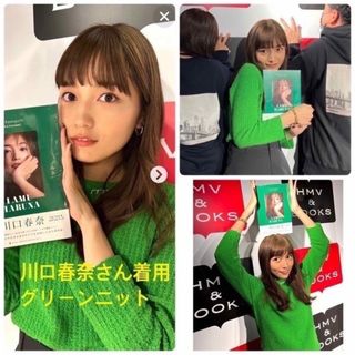 ロク(6 (ROKU))の川口春奈さん着用★roku COTTON NYLON KNIT PULLOVER(ニット/セーター)