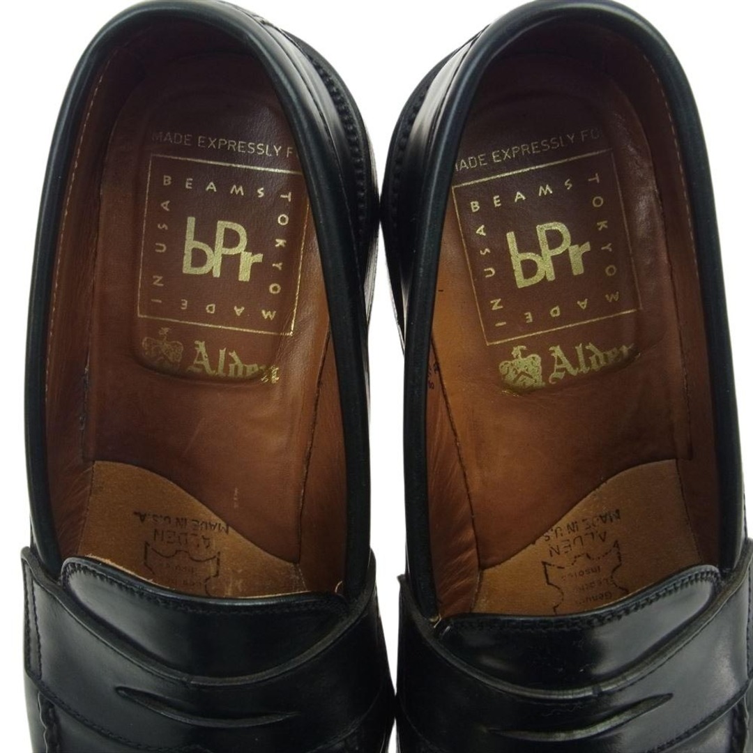 Alden(オールデン)のALDEN オールデン 99361 BEAMS ビームス別注 コードバン レザー コイン ペニー ローファー シューズ ブラック系 8 1/2 D【中古】 メンズの靴/シューズ(その他)の商品写真