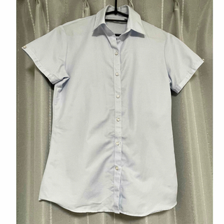 ワイシャツ　半袖　ブルーストライプ(シャツ/ブラウス(半袖/袖なし))