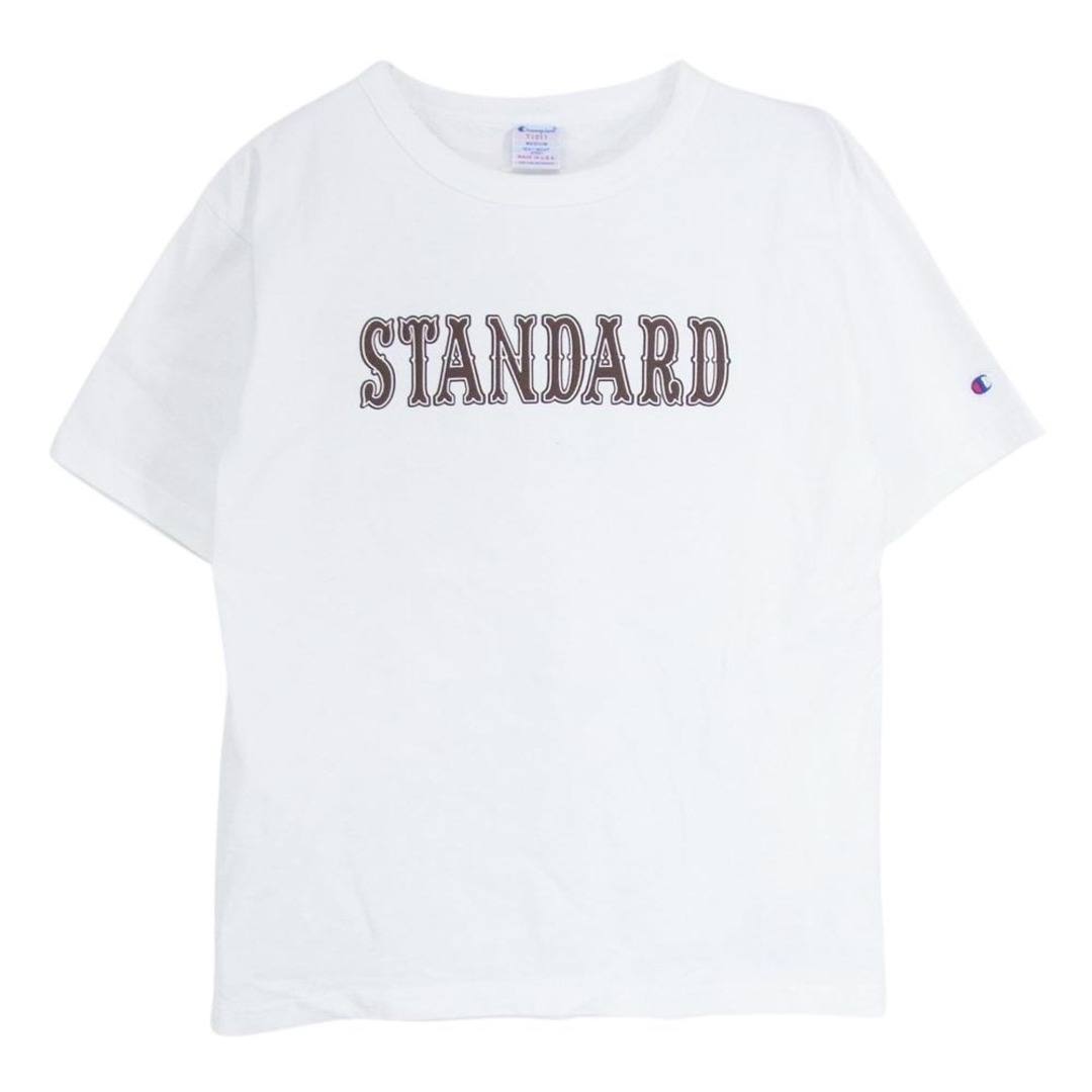 STANDARD CALIFORNIA(スタンダードカリフォルニア)のSTANDARD CALIFORNIA スタンダードカリフォルニア × Champion チャンピオン T1011 プリント Tシャツ ホワイト系 M【中古】 メンズのトップス(シャツ)の商品写真