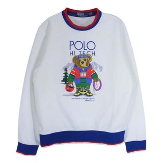 ポロラルフローレン(POLO RALPH LAUREN)のPOLO RALPH LAUREN ポロ・ラルフローレン 復刻 HI TECH ポロベア クルーネックス ウェット トレーナー ホワイト系 SP【中古】(スウェット)