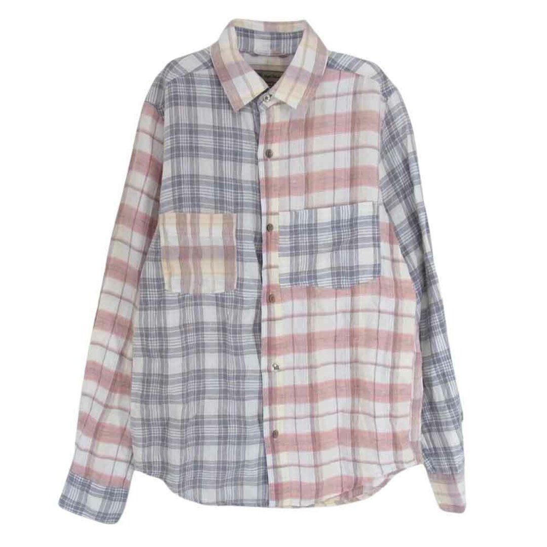 Nigel Cabourn ナイジェルケーボン MADRAS CHECK SHIRT マドラス チェック 長袖 シャツ マルチカラー系 46【中古】 メンズのトップス(シャツ)の商品写真