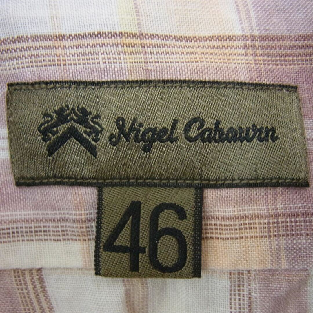 Nigel Cabourn ナイジェルケーボン MADRAS CHECK SHIRT マドラス チェック 長袖 シャツ マルチカラー系 46【中古】 メンズのトップス(シャツ)の商品写真