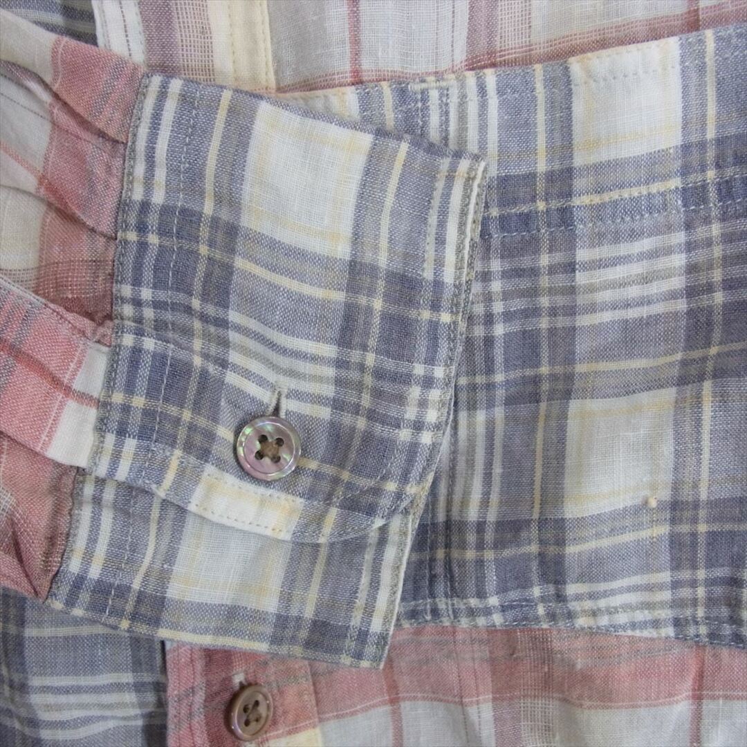 Nigel Cabourn ナイジェルケーボン MADRAS CHECK SHIRT マドラス チェック 長袖 シャツ マルチカラー系 46【中古】 メンズのトップス(シャツ)の商品写真