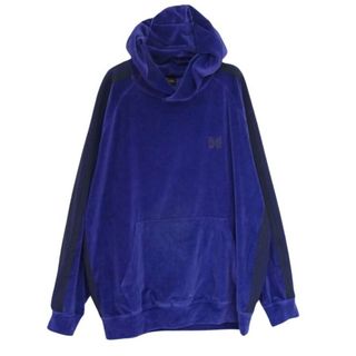 ニードルス(Needles)のNeedles ニードルス 23AW  NS252 Track Hoody C/Pe Velour Purple  ベロア プルオーバー フーディー パーカー パープル系 XL【中古】(その他)