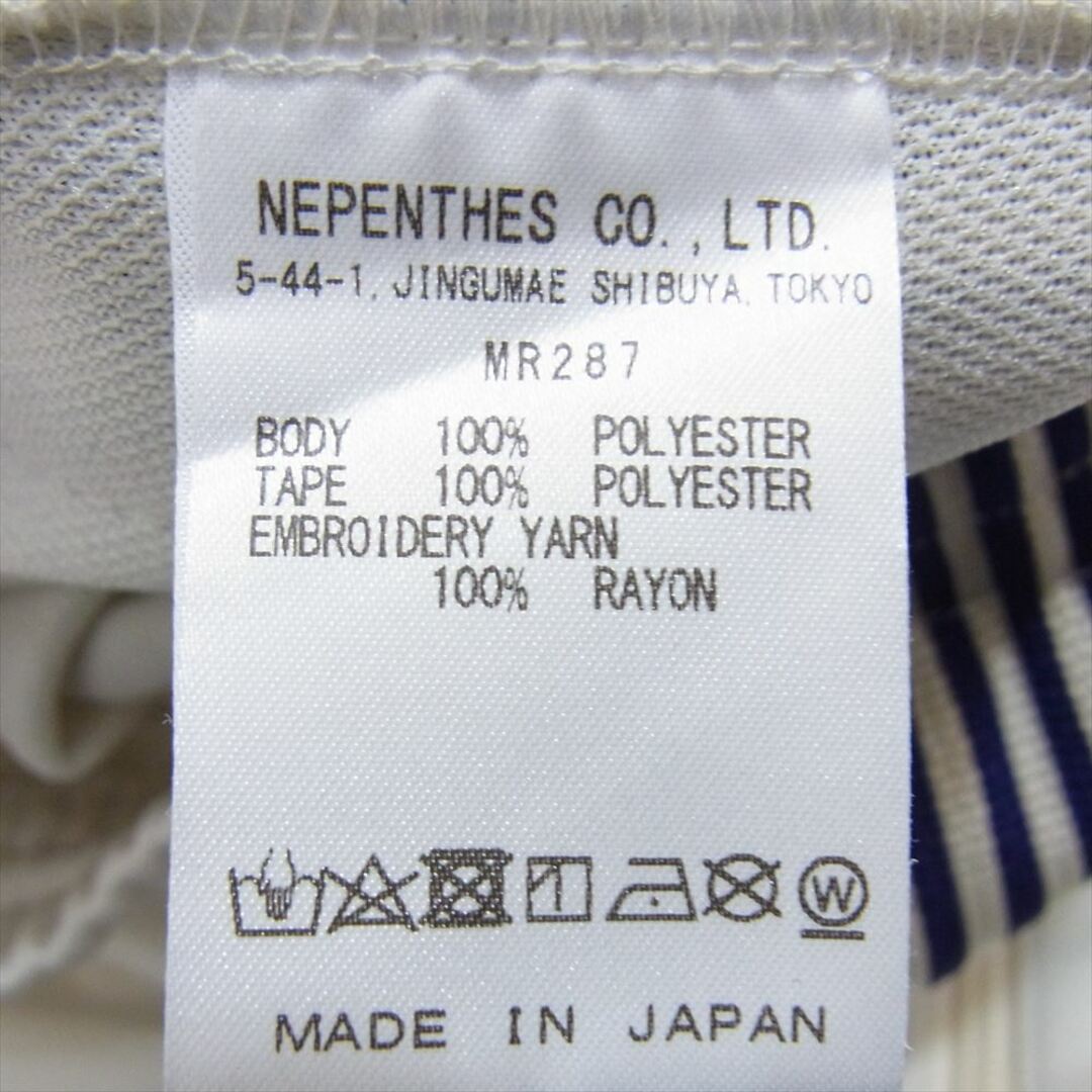 Needles(ニードルス)のNeedles ニードルス 23SS MR287 STUDIOUS別注 Narrow Track Pant Poly Smooth ナロー トラックパンツ ホワイト系 M【中古】 メンズのパンツ(その他)の商品写真