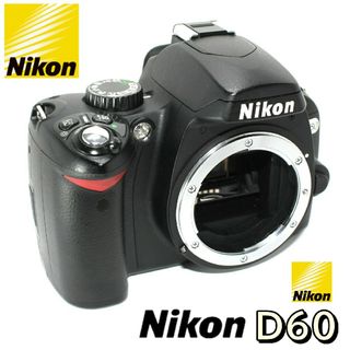 ニコン(Nikon)のNikon D60 デジタル一眼レフカメラ 色鮮やかなCCDセンサー✨完動品✨(デジタル一眼)