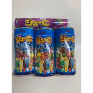 カバヤショクヒン(Kabaya)のジューC カラーボール ソーダ(35g)、ジューシーグレープ(菓子/デザート)